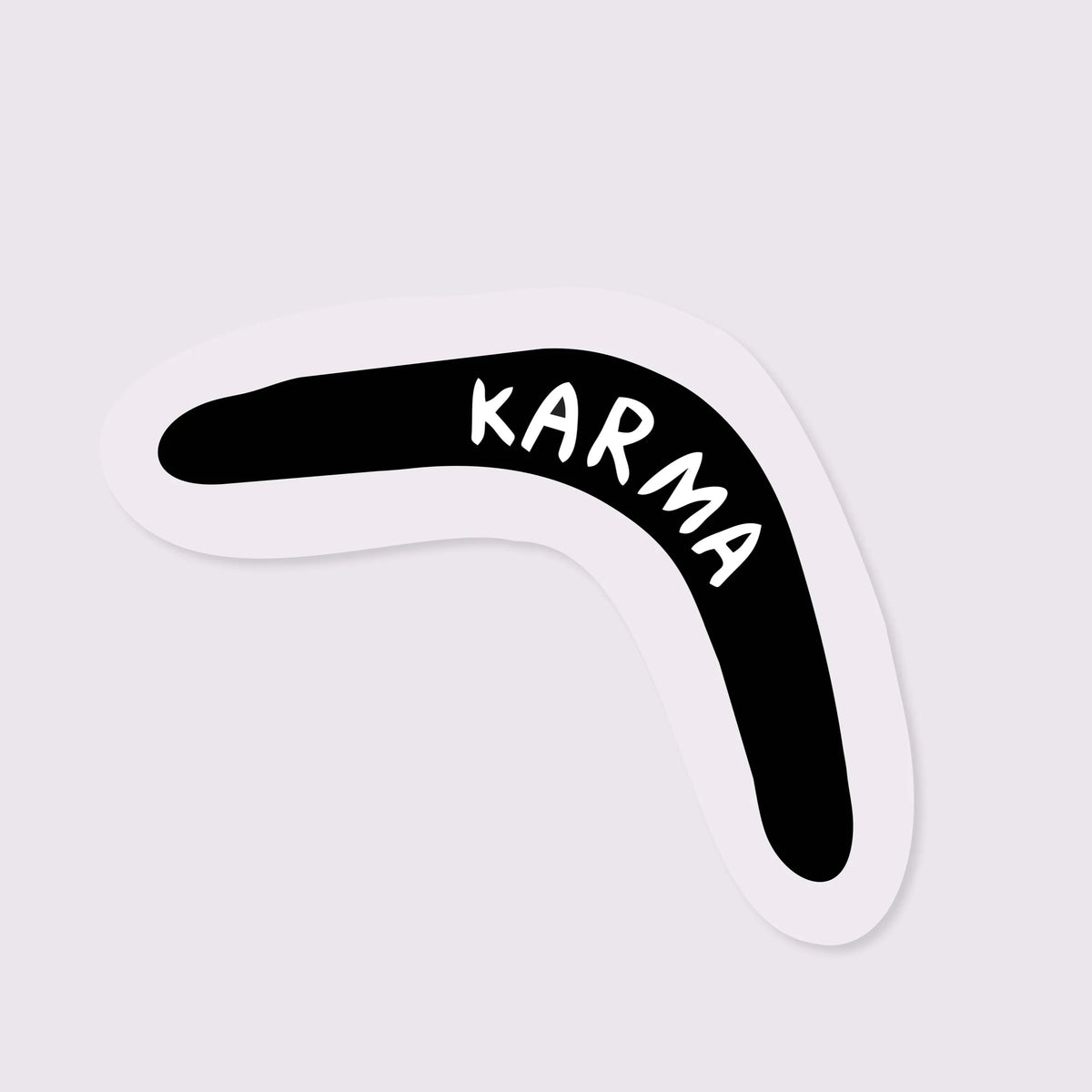 Прозорий стікер "Karma"