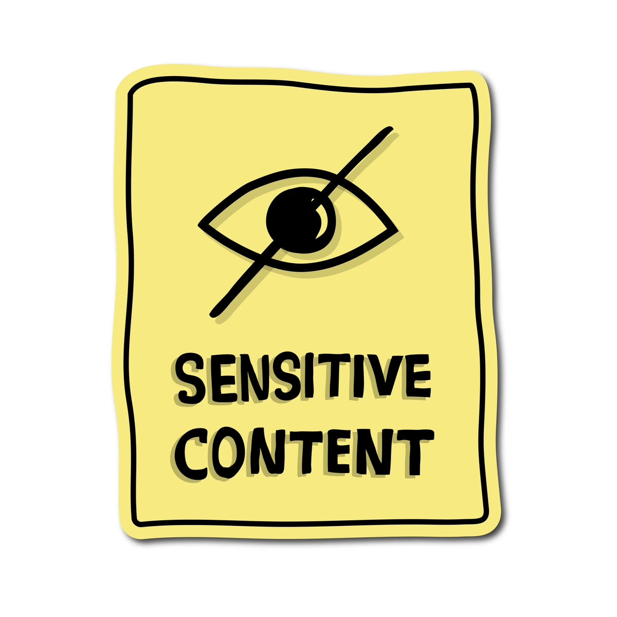 Стікер "Sensitive content"