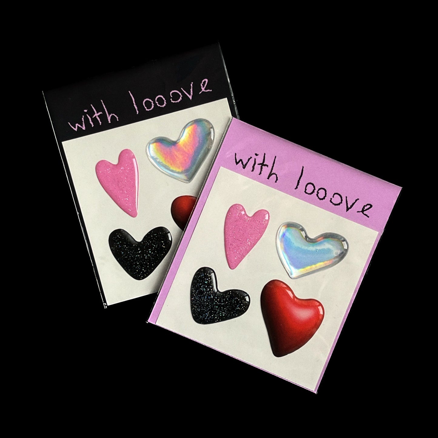 "With love" 3D stickerset