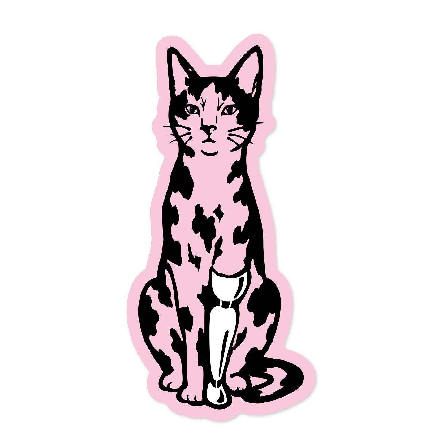 Стікер "Cat angels pink"