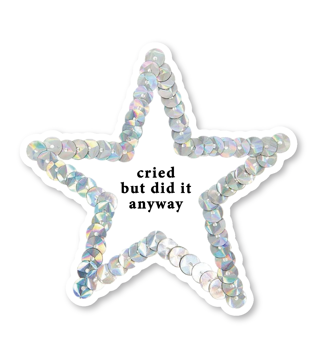 "Cried but did it"