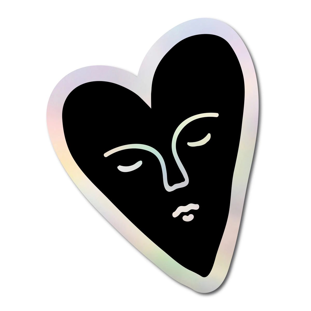 "Heart" голографічний стікер