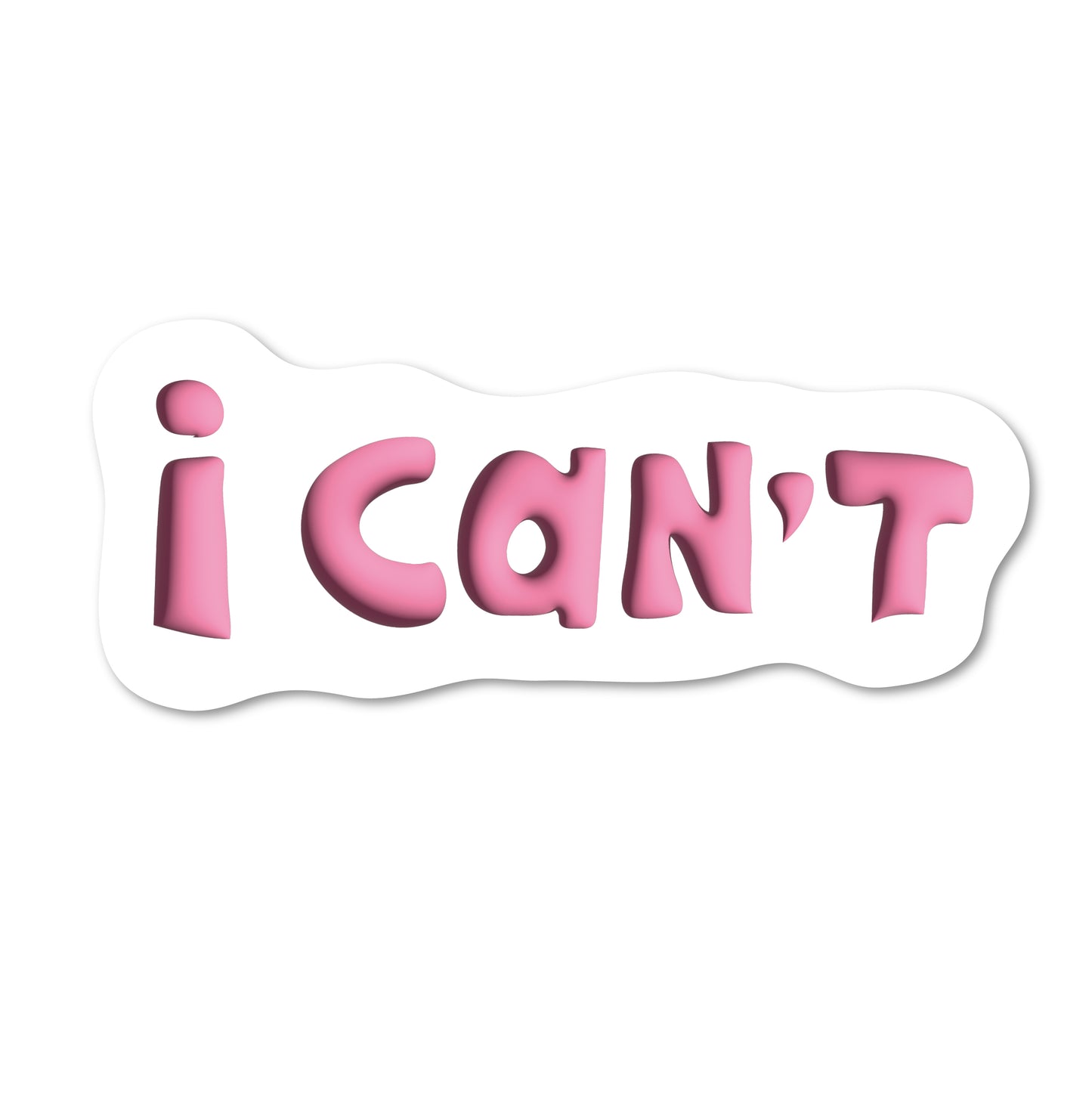 "I can't"