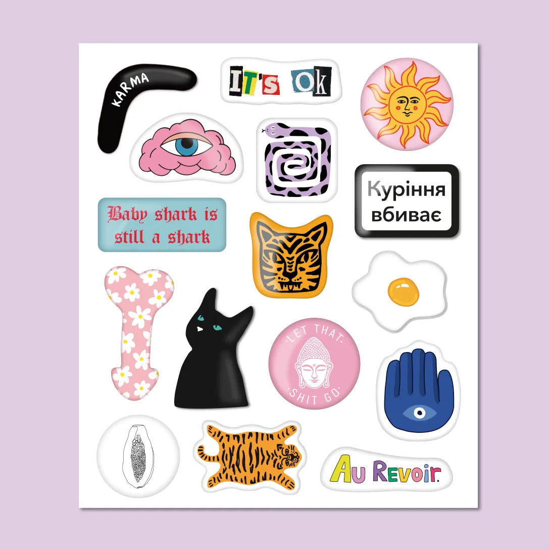 "It's Ok" 3D stickerset