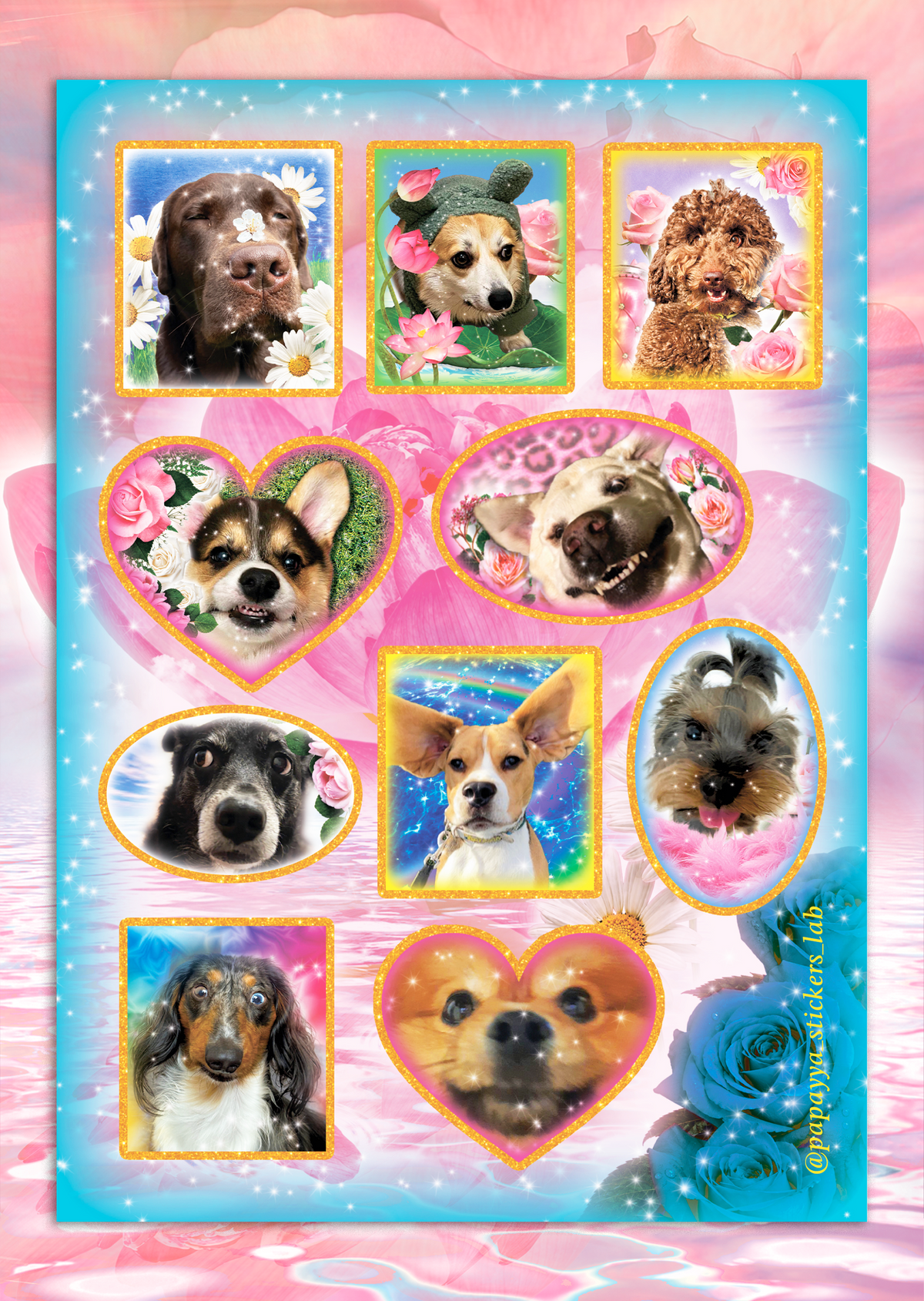 "Silly Puppies" стікерпак вініловий