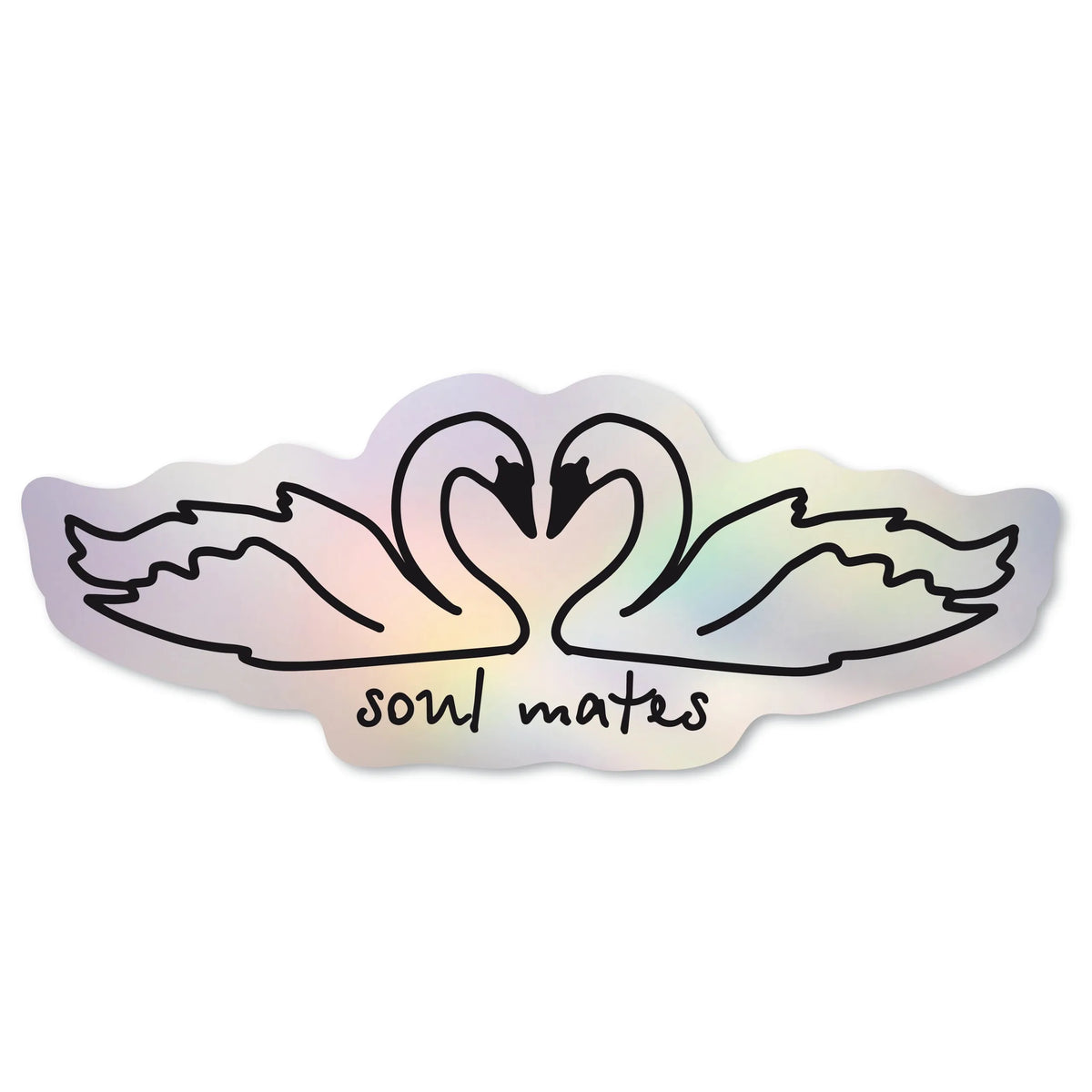 "Soul mates" голографічний стікер