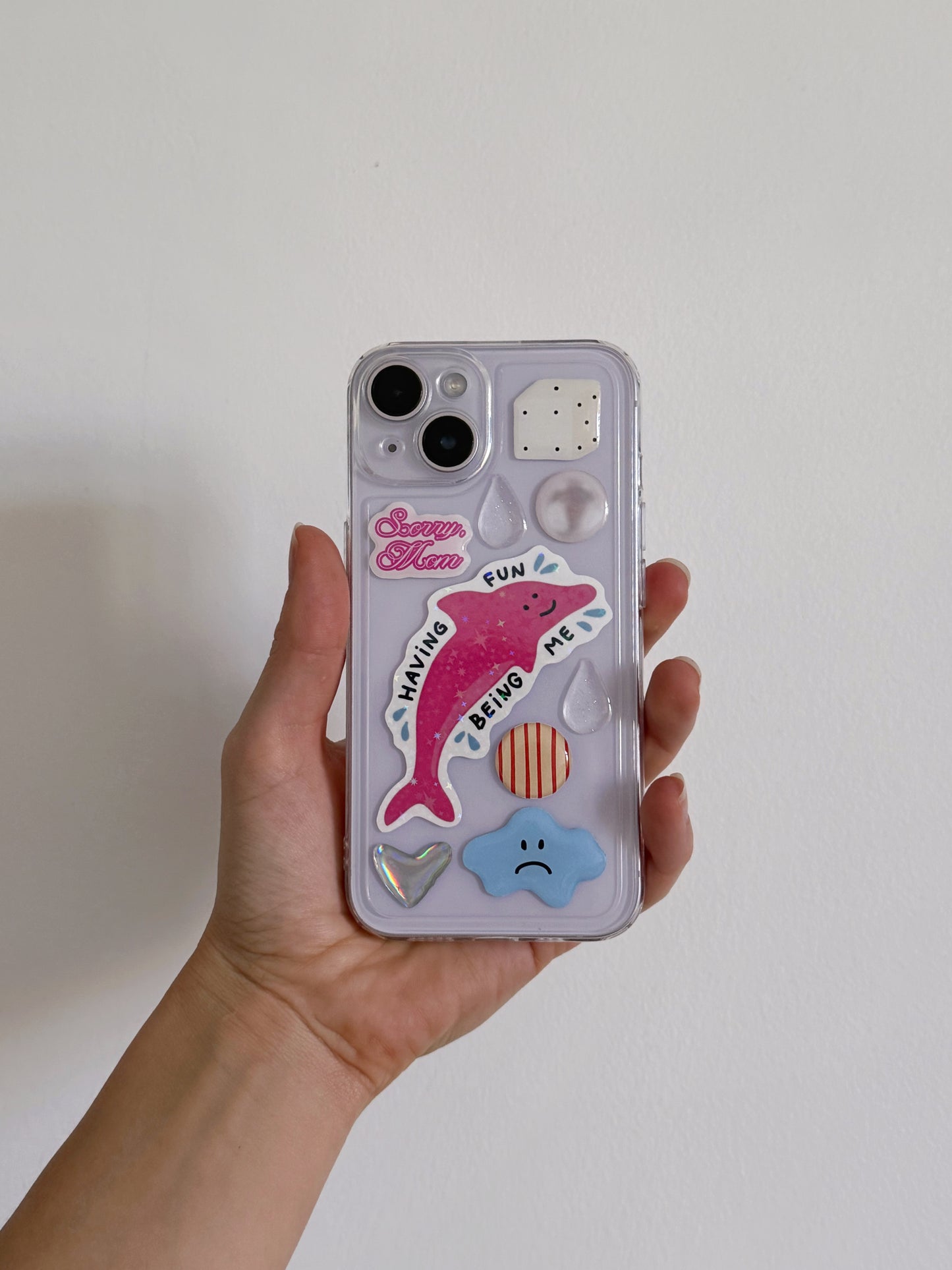 стікер "Dolphin" з блискітками