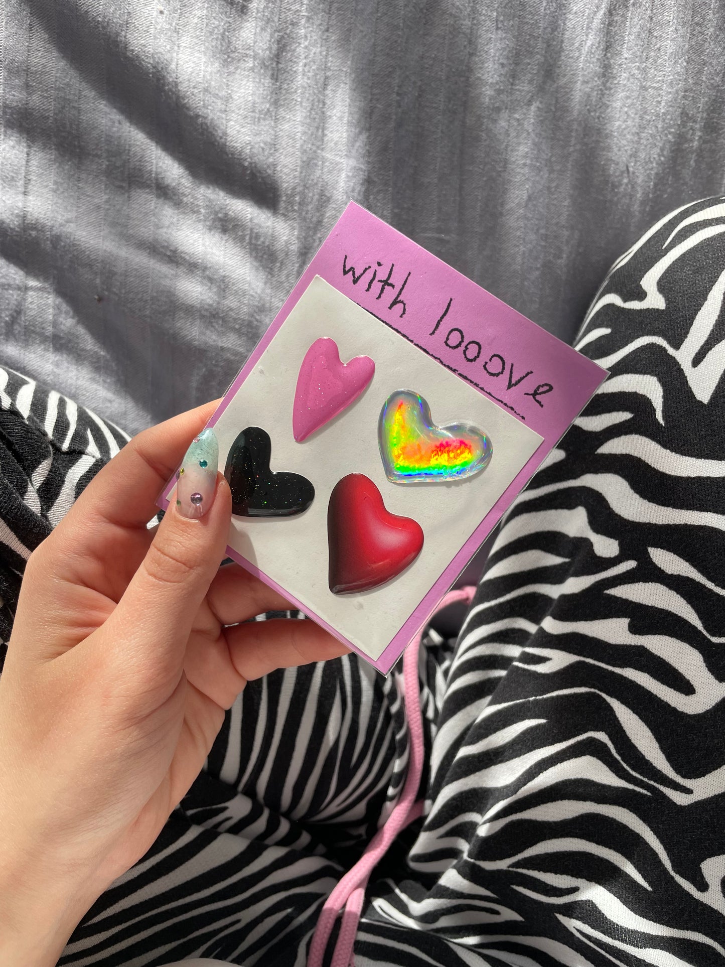 "With love" 3D stickerset