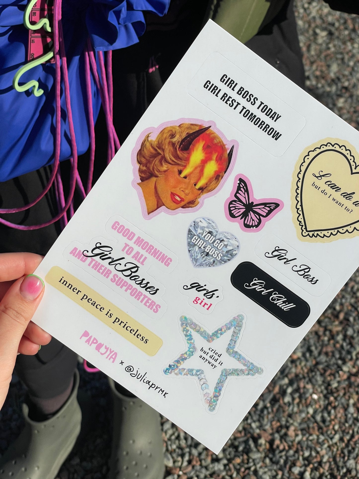 "Girlboss" stickerset