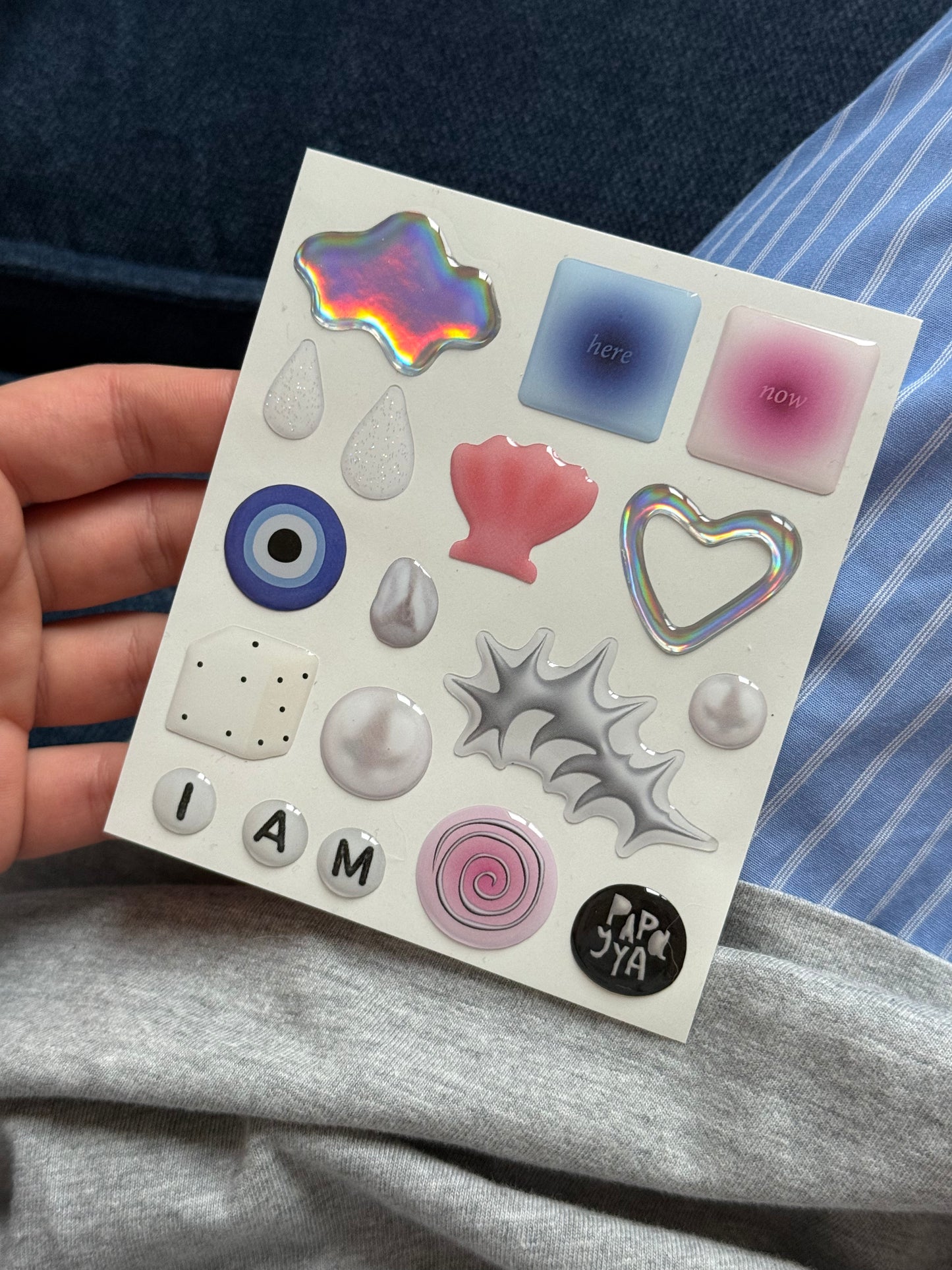 "Pearl" 3D stickerset
