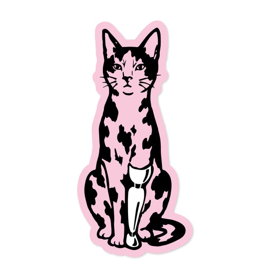 Стікер "Cat angels pink"