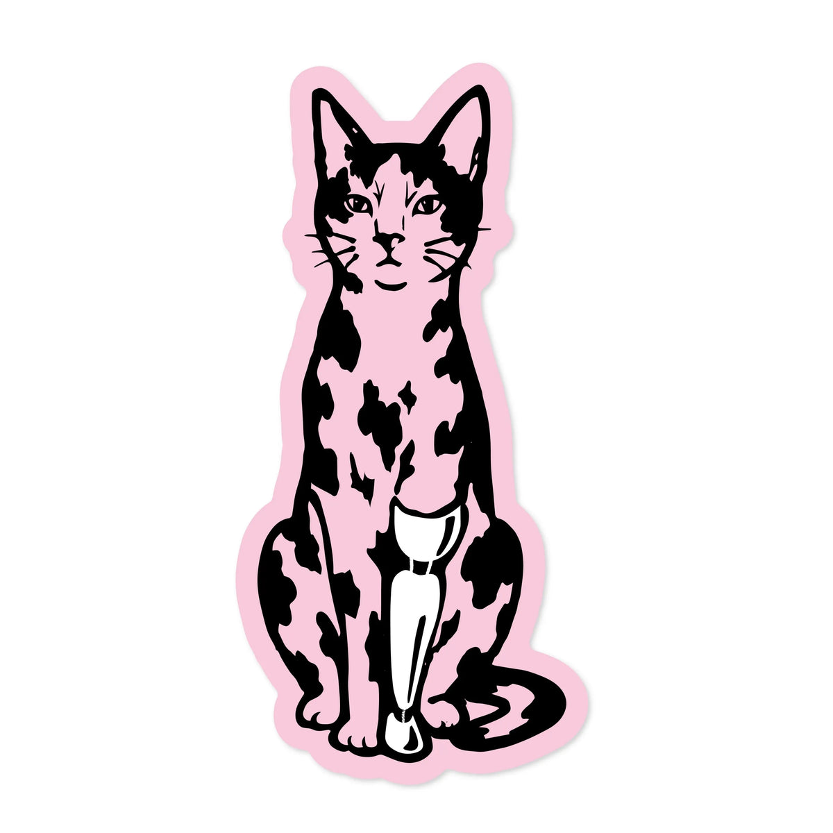 Стікер "Cat angels pink"