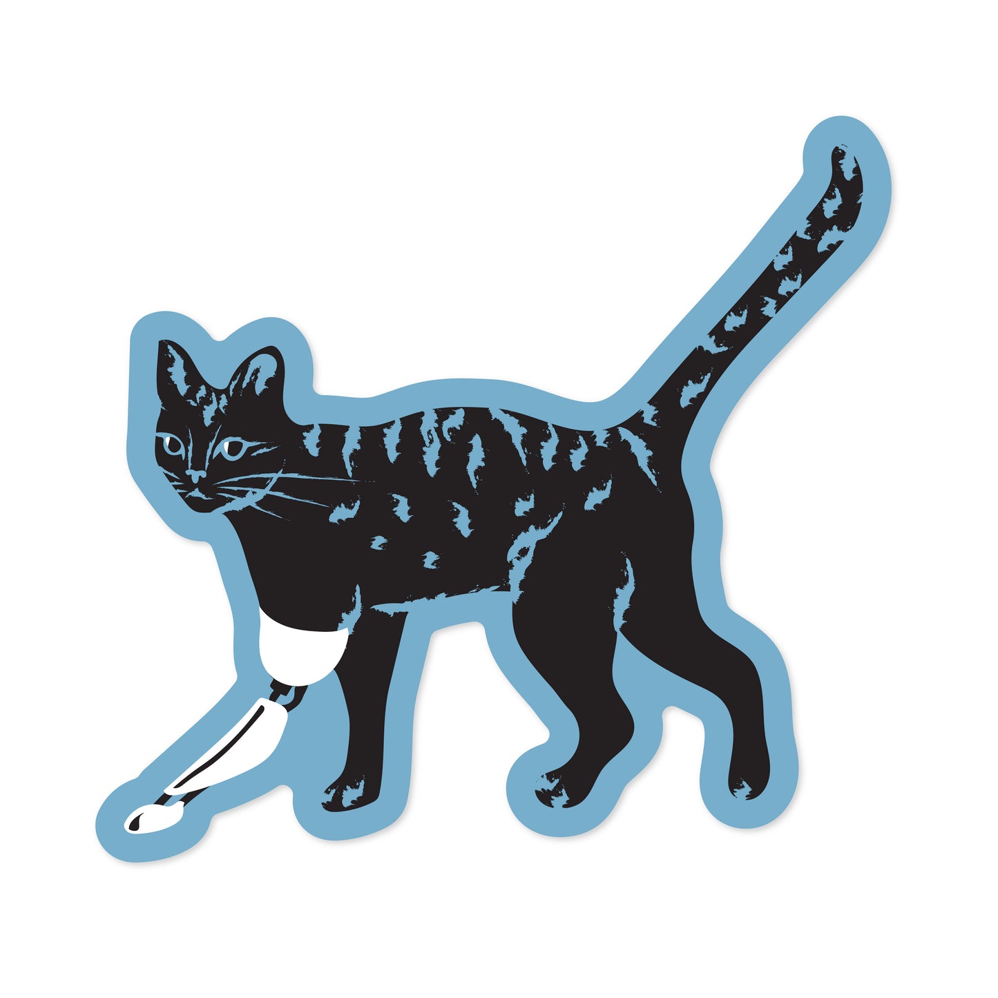 Стікер "Cat angels blue"
