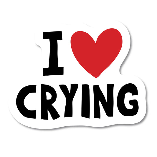 Стікер "I love crying"