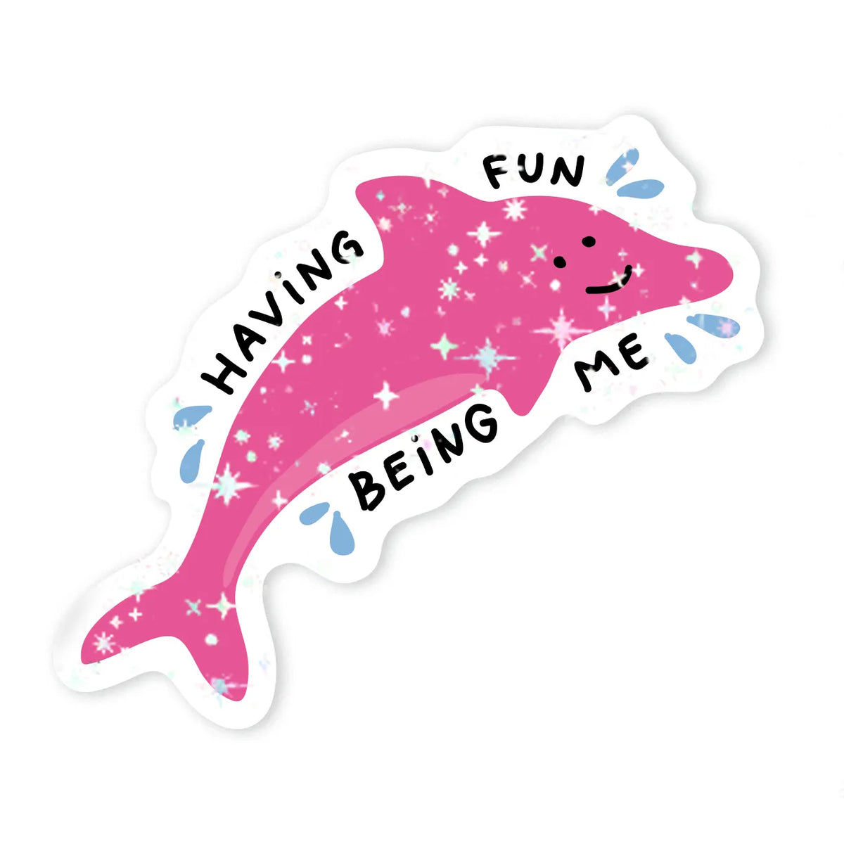 Стікер з блискітками "Dolphin"