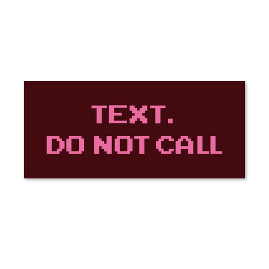 "Do not call"