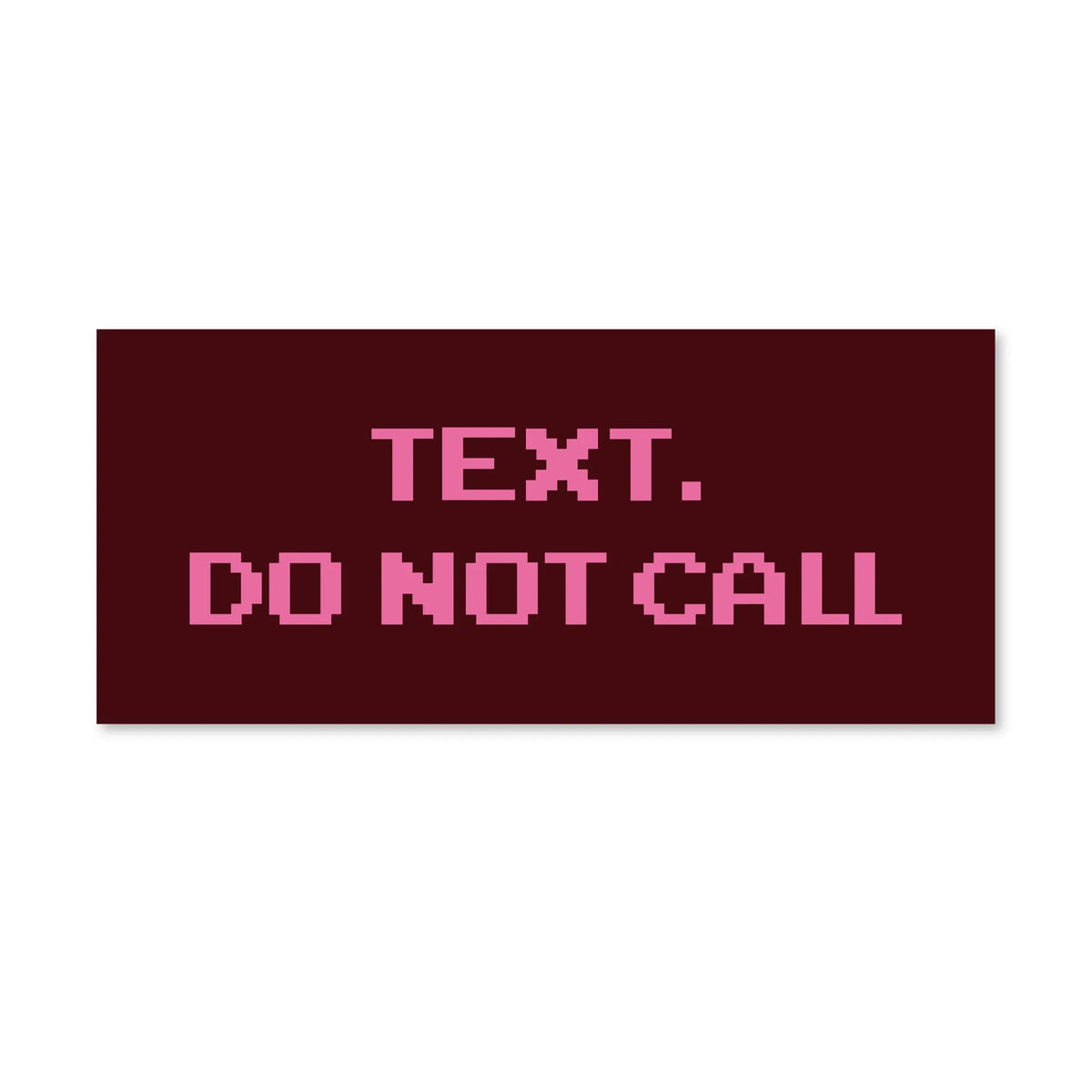 Стікер "Do not call"