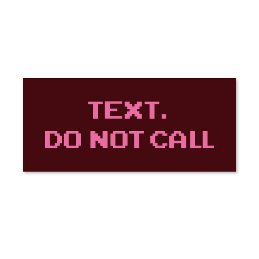 Стікер "Do not call"