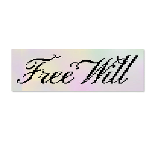 Голографічний стікер "Free Will"