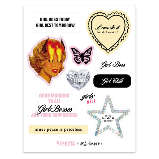 "Girlboss" stickerset