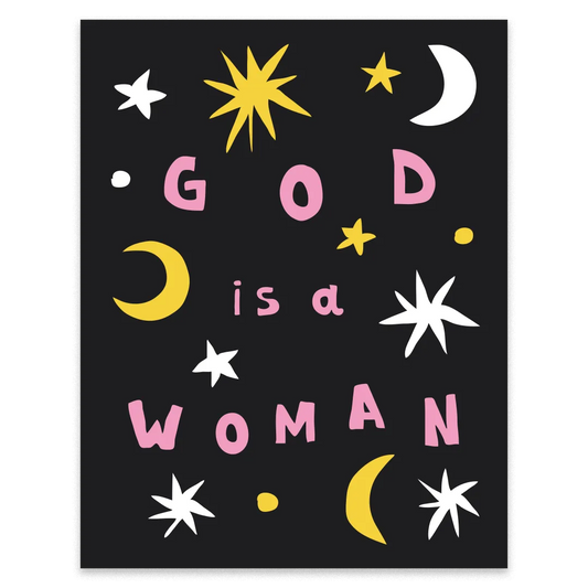 Стікер "God is a woman"