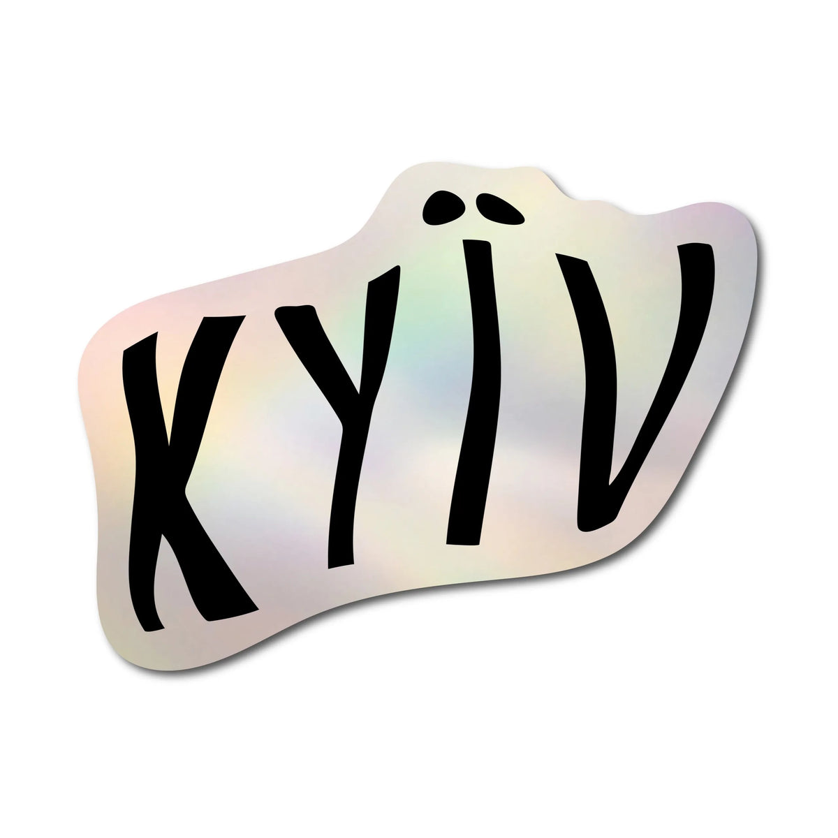"Kyїv" голографічний стікер