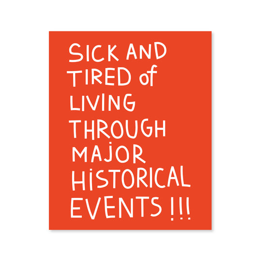 Стікер "sick and tired"