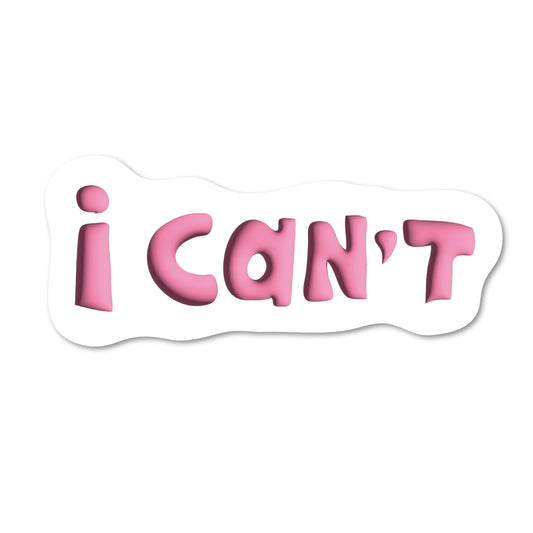 "I can't"