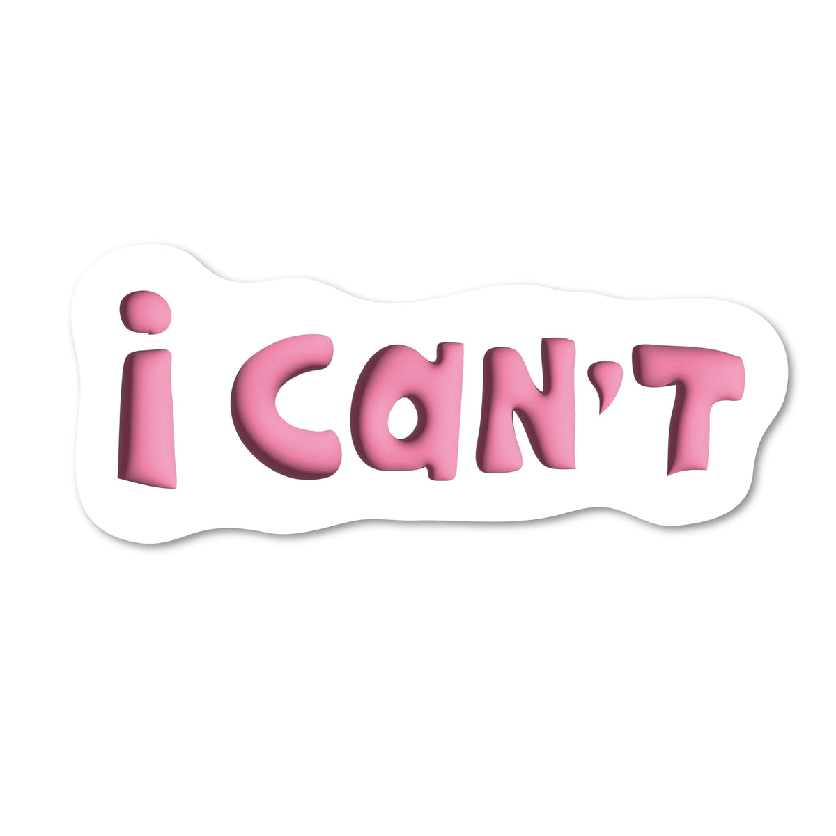 Стікер "I can't"