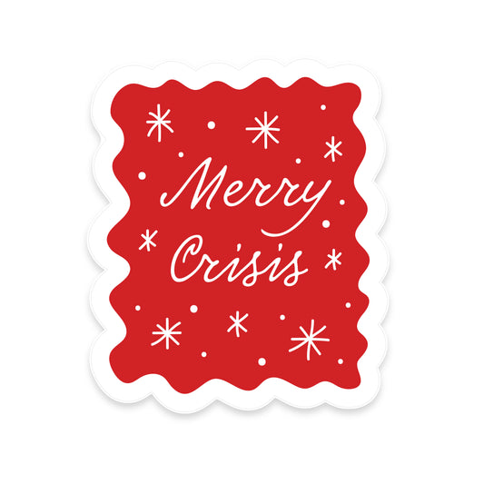 Cтікер "merry crisis"