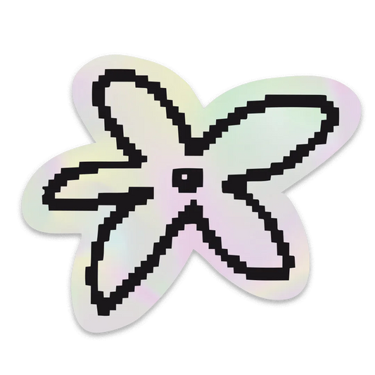 "Pixel flo" голографічний стікер
